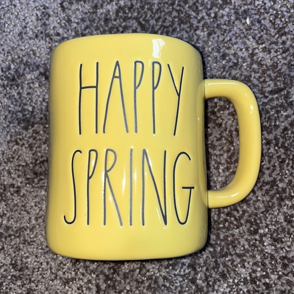 Rae Dunn Yellow Happy Spring Mug